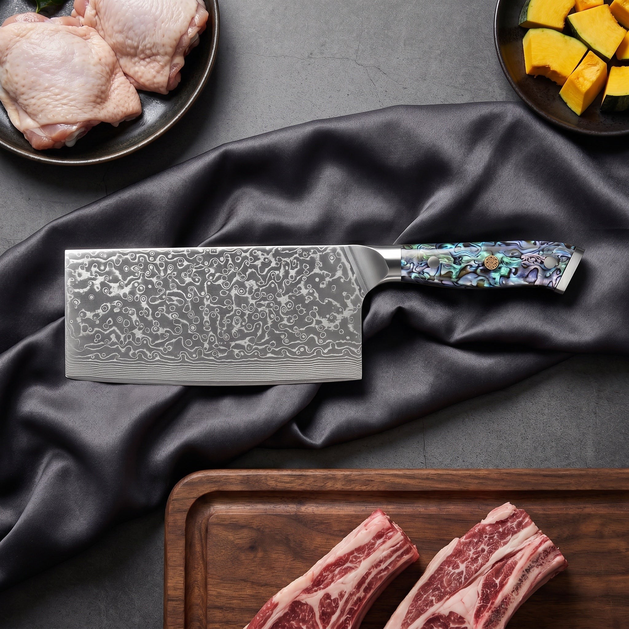 Sazanami Cleaver Knife