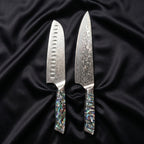 Sazanami Damascus Knife Set