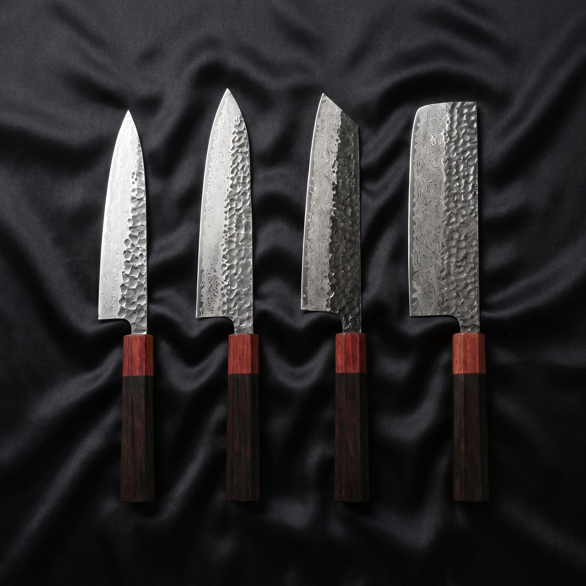 Shigure Damascus Knife Set