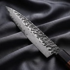 Shigure Petty Utility Knife · Damascus blade close-up