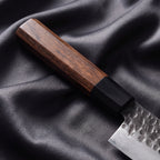 Shigure Santoku All-Purpose Knife · handle close-up