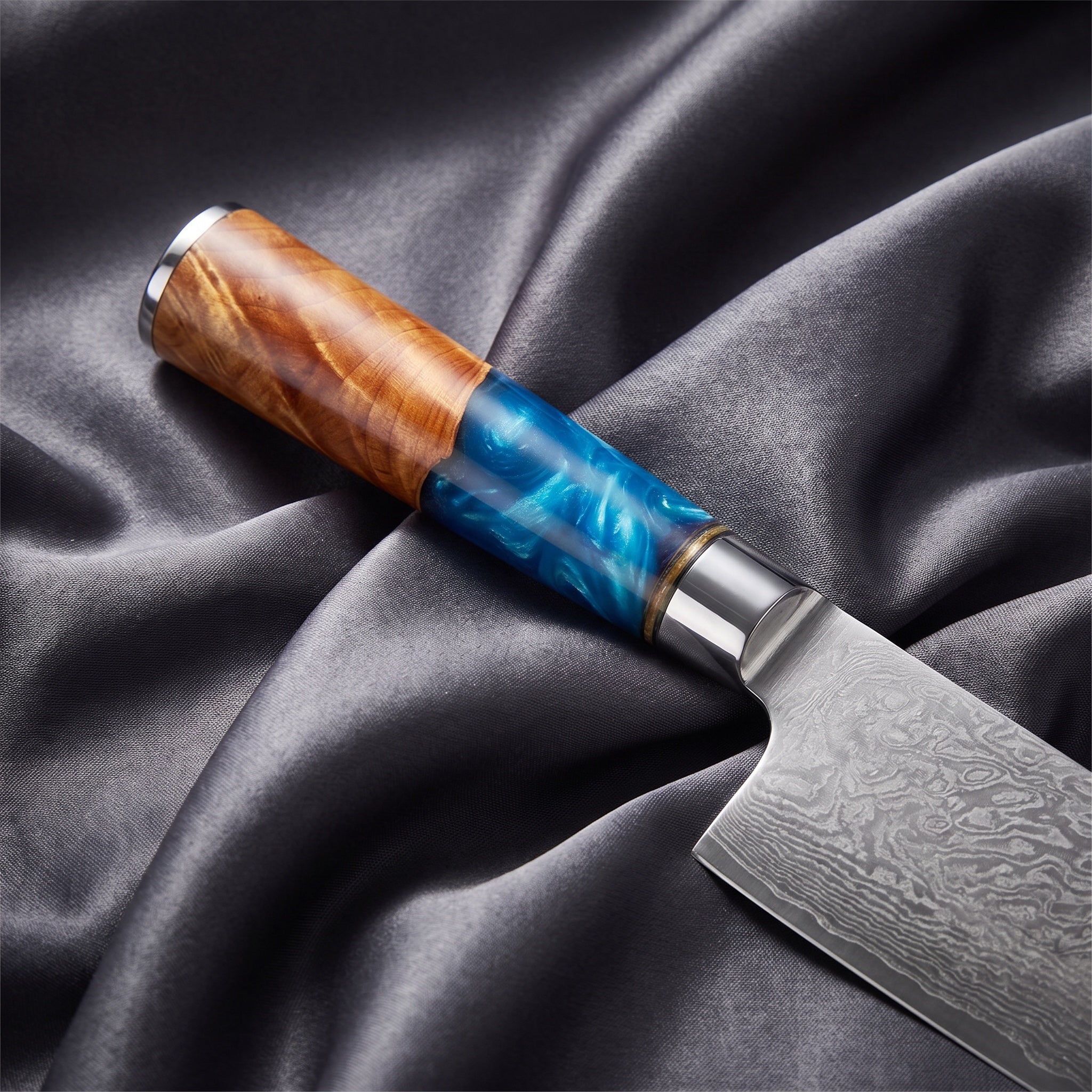 Shion Nakiri Knife · handle close-up