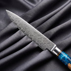 Shion Petty Utility Knife · Damascus blade close-up