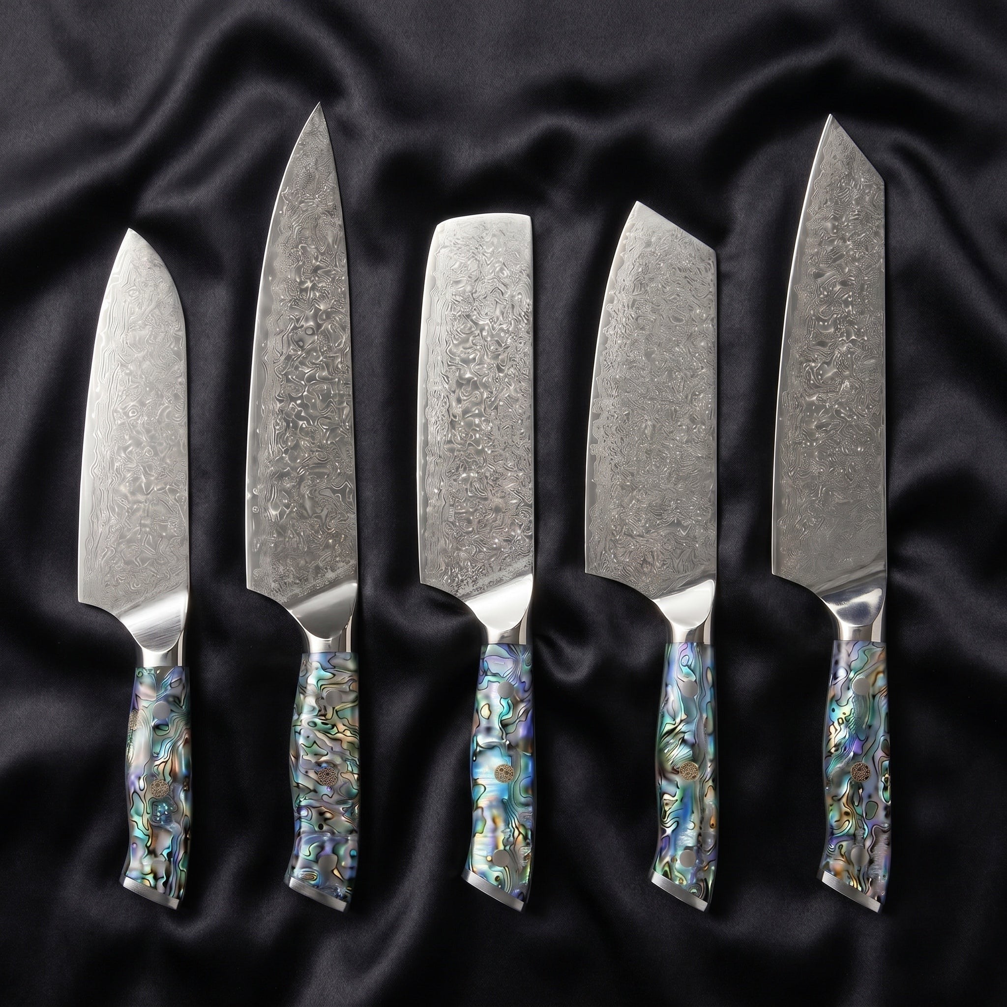 Shizuku Damascus Knife Set