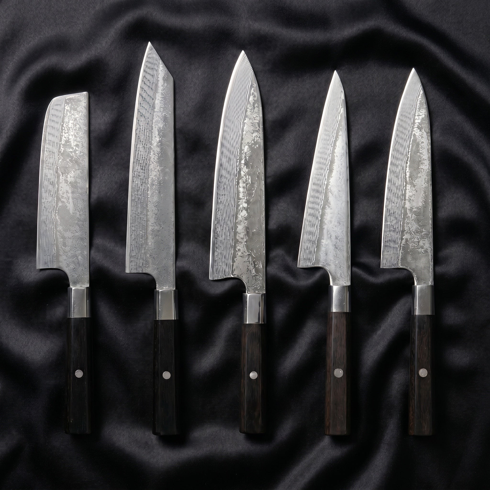 Tsurugi Damascus Knife Set