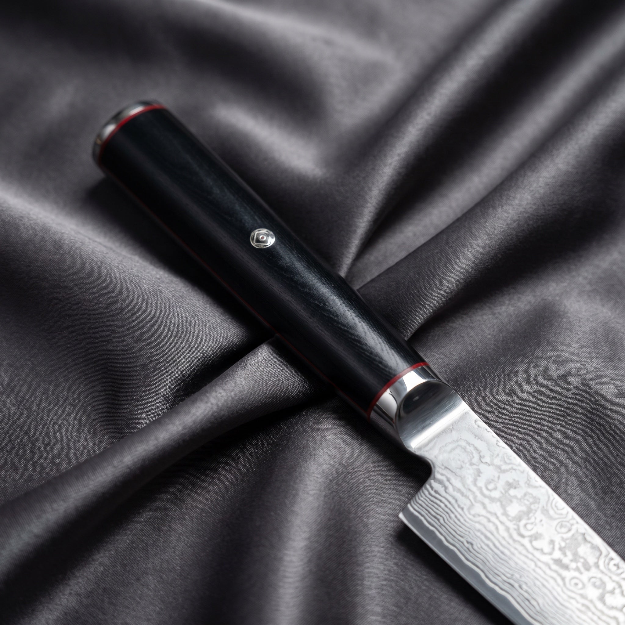 Tsurugi Petty Utility Knife · handle close-up
