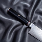 Tsurugi Santoku Knife · handle close-up